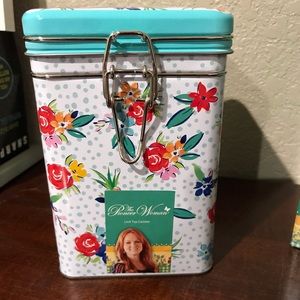 Pioneer Woman Lock Top Tin Party Floral
